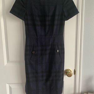 Navy blue with black stripes Burberry dress size 4